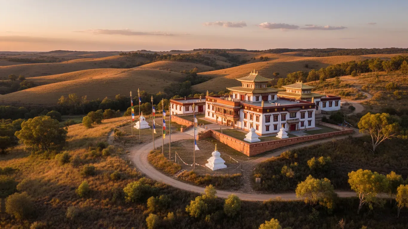 Lojong Meditation — Located in Newlyn North, the center provides a quiet rural setting conducive to contemplative practice. The exact landscape features are not specified, but the address suggests a peaceful environment away from urban distractions, ideal for focused meditation.