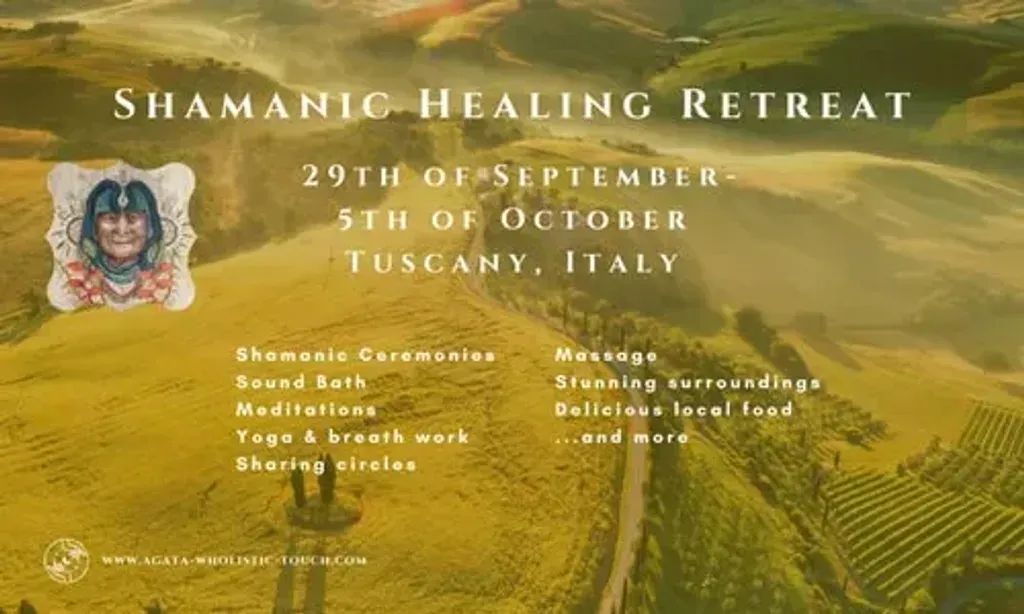 Agata Wholistic Touch — The retreat is located in the beautiful Val di Chiana, an area renowned for its charming villages and art cities. The venue, Al Giardino Degli Etruschi, provides a peaceful and magical environment, enhancing the natural beauty of Tuscany, Umbria, and Lazio.