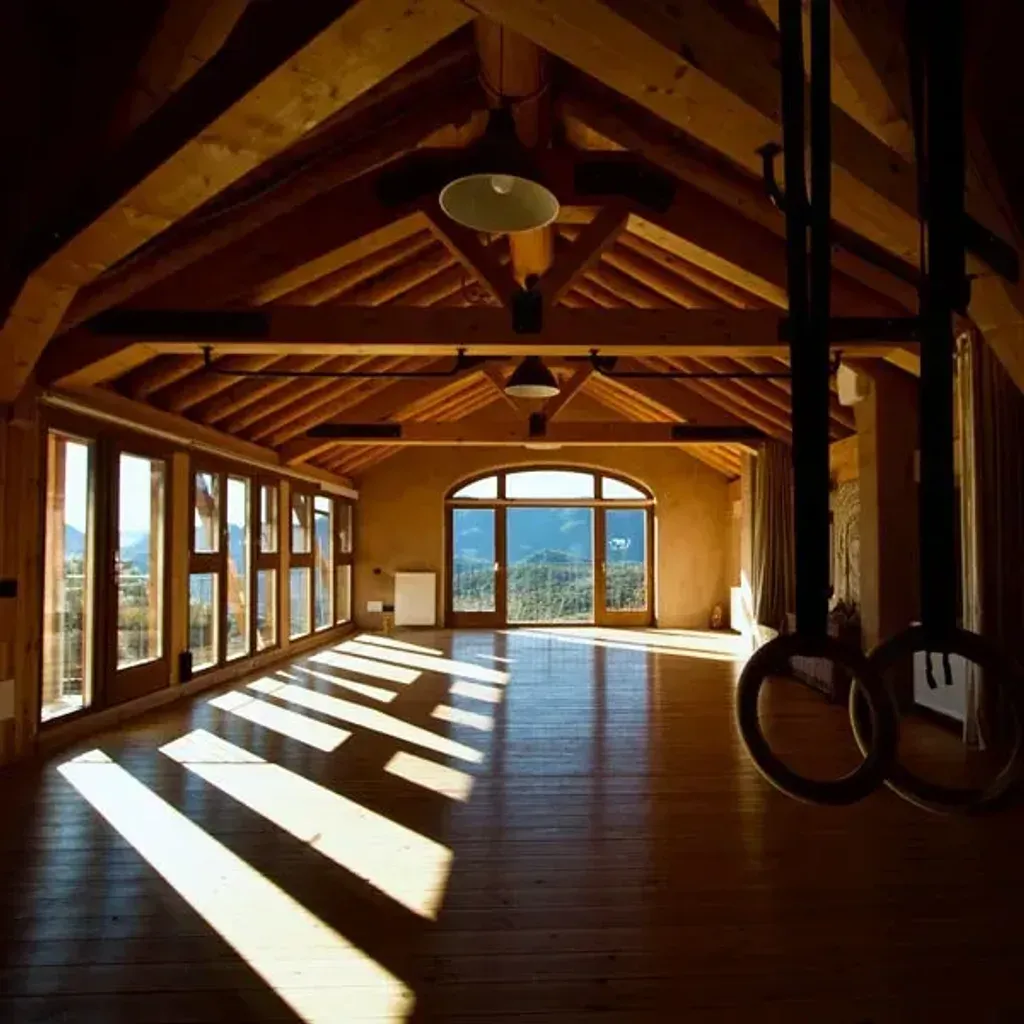 AndBeYoga — AndBeYoga is situated in the stunning Spanish Pyrenees, surrounded by majestic mountains and lush, verdant landscapes. The remote location ensures a peaceful and quiet atmosphere, ideal for deep introspection and connecting with the natural world. The air is fresh, and the views from the yoga studio are truly spectacular, inviting a sense of calm and wonder.