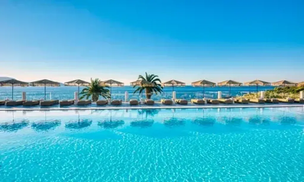 Astra Pythagorean Wellness — The center is located on an idyllic beach at the southeastern tip of Samos Island, Greece. It's part of the Proteas Blu Resort, which combines Aegean architectural style with modern elements, creating an atmosphere of sophisticated tranquility by the sea.