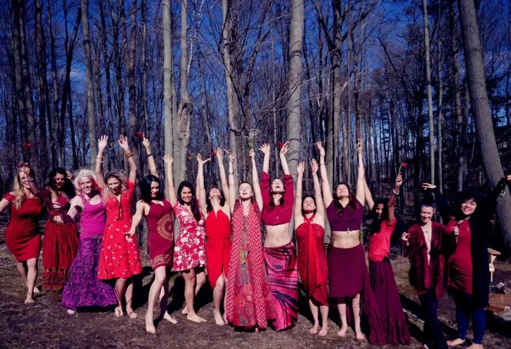 Awakened Priestess — Wind Whistle Farm, home to Awakened Priestess, spans 50 acres of picturesque land, enveloped by lush forests and open fields. The atmosphere is one of peaceful community and deep connection to the natural environment, with a beautiful garden at its heart and a tranquil stream-side spa area.