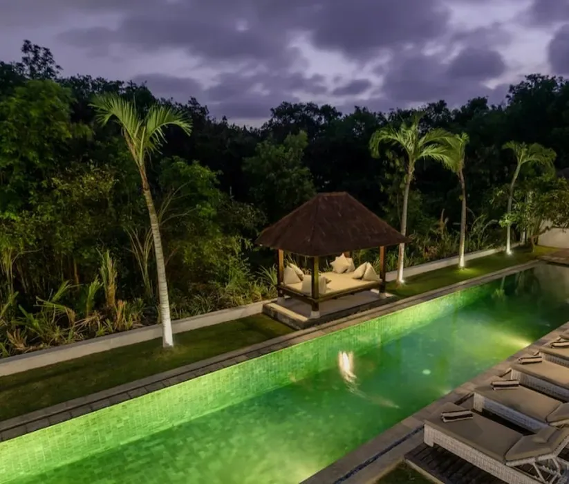 Bersama Retreats — set in the lively Seminyak region of Bali, The Christina Villa offers a serene escape within walking distance of the area's beautiful beaches. The atmosphere is relaxed and welcoming, designed to make every guest feel at home amidst lush gardens and luxurious amenities.