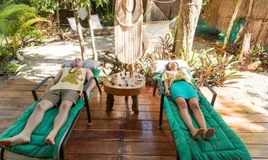BlissEden CommUnity — set within the KUHA Wellness Community on the outskirts of Playa del Carmen, BlissEden CommUnity is a sacred jungle sanctuary. The natural forest habitat provides an immersive, high-frequency healing environment, offering a tranquil escape while remaining conveniently close to the vibrant town.