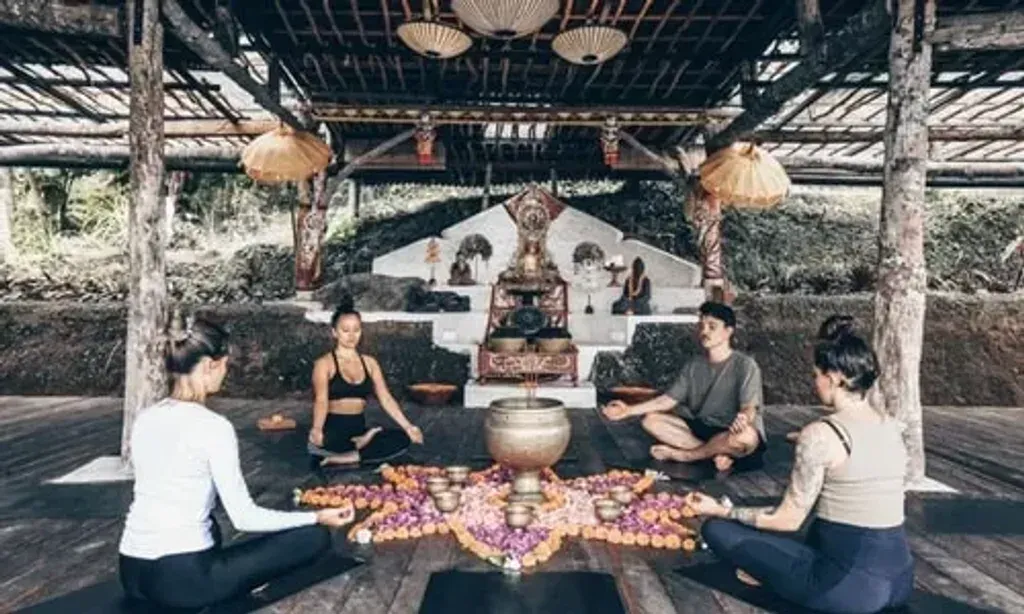 Blossom Retreats — Perched on the south-easterly slopes of Mount Batukaru, Blossom Retreats is situated within a vibrant organic coffee estate. The property is enveloped by protected jungle, offering a serene and secluded environment. Guests are treated to breathtaking views of Bali, creating an immersive natural experience that encourages deep connection with the surrounding landscape.