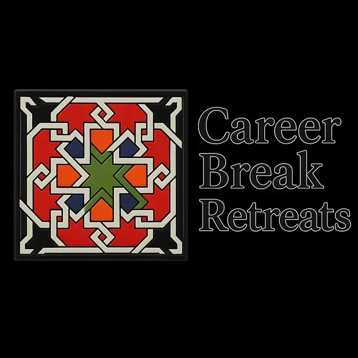 Career Break Retreats™ — The retreats are hosted in a stunning boutique riad or villa, designed with Moroccan elegance. These venues provide a serene and inspiring backdrop for reflection, combining luxurious comfort with authentic local charm. The vibrant city of Marrakesh offers a rich cultural experience just beyond the retreat's tranquil walls.