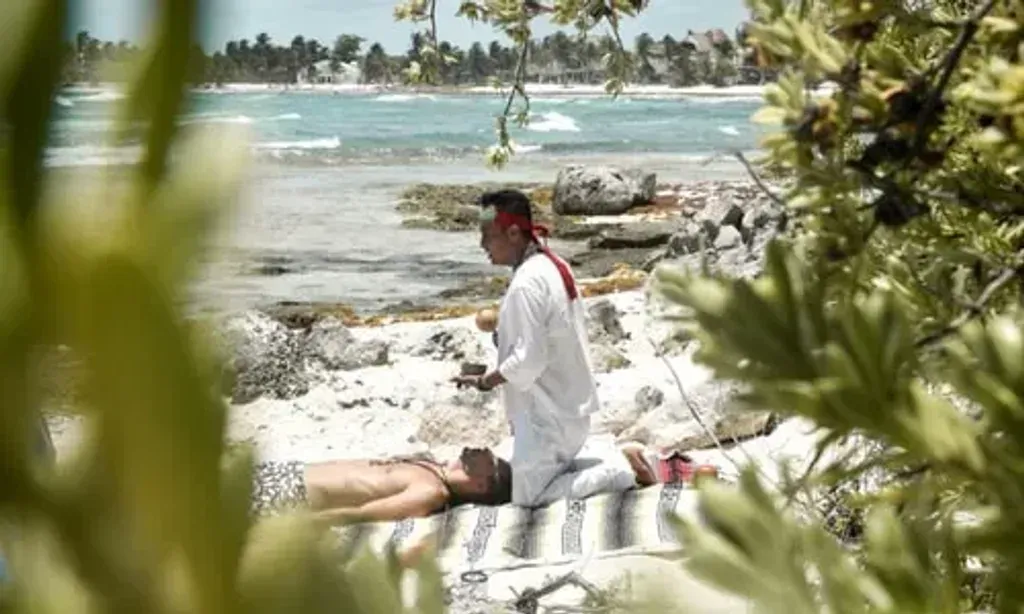 Copal Ceremonies — The center is situated on a private villa set within a jungle environment, part of a small, secluded beach community in Quintana Roo, Mexico. Guests can expect complete privacy, surrounded by the natural sounds of the jungle and the rhythmic ocean waves. A public beach is just a three-minute walk away, and a two-mile jungle/ocean trail provides opportunities for biking, jogging, or walking. The community also features a restaurant and a small convenience store.