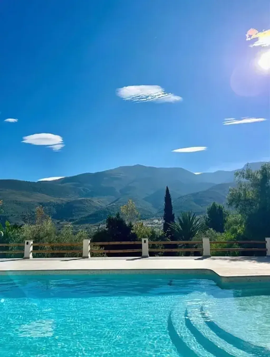 Creative Reset Retreat — set in Tijola, Spain, the center offers a serene escape with expansive gardens and multiple outdoor areas designed for relaxation. The landscape provides a tranquil backdrop for contemplation, with the added luxury of both a contemplation pool and a saltwater pool.