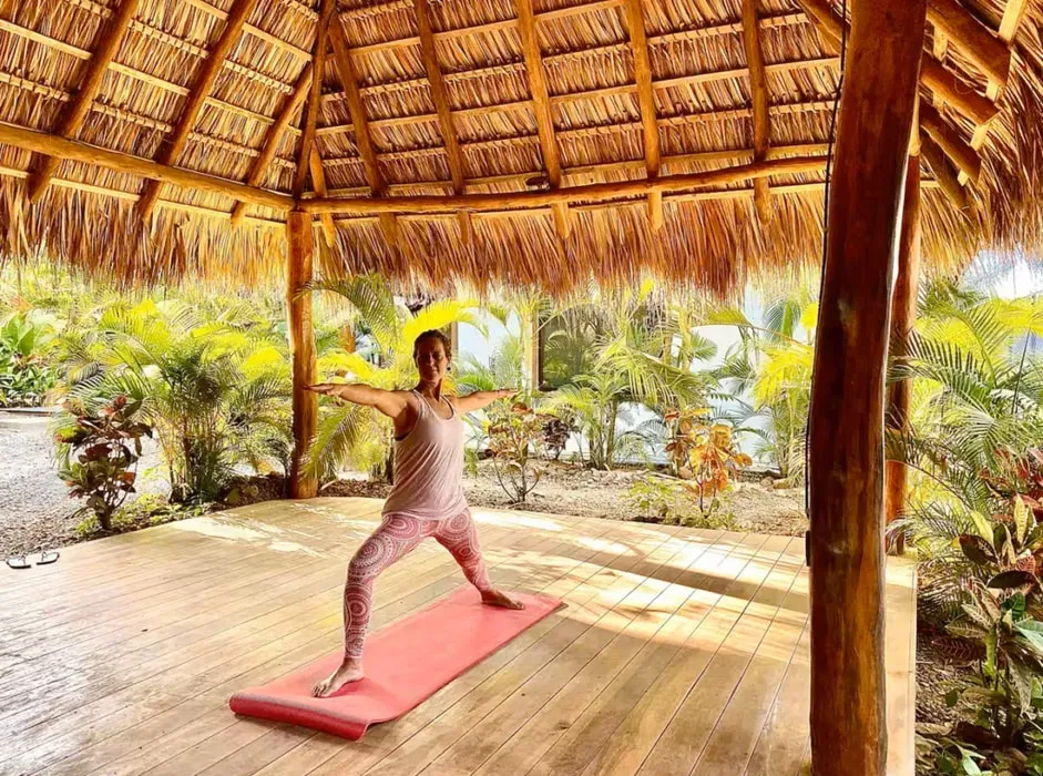 devine dhyāna yoga + wellness retreats — set on the beachfront of Playa Avellana, this retreat offers a serene escape surrounded by the natural beauty of Costa Rica. Expect warm temperatures and a lush, tropical environment well suited to relaxation and outdoor activities.