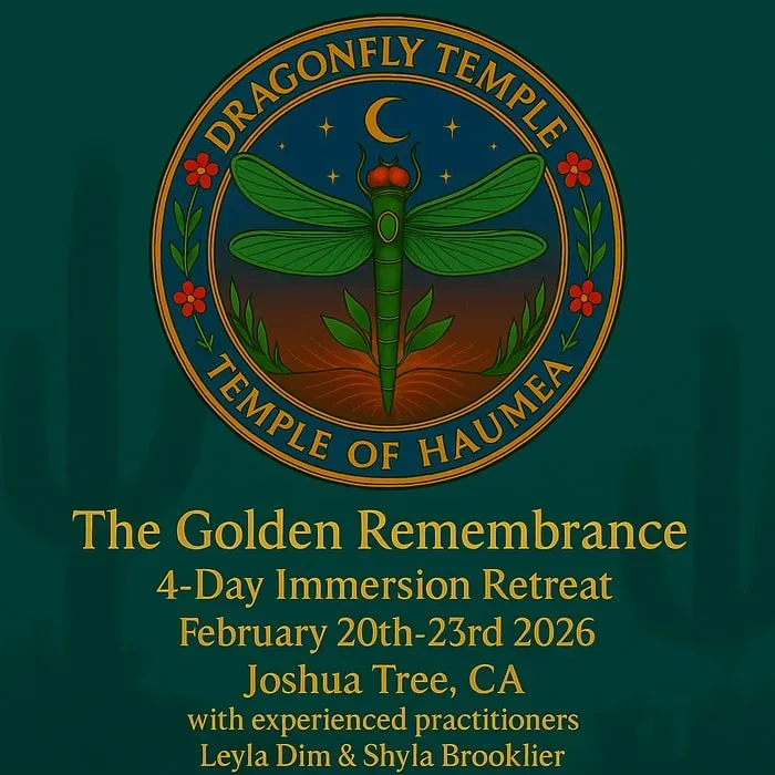 Dragonfly Temple — The center is situated in Lander, California, offering a beautiful and unique property for retreat participants. While specific details about the surrounding landscape aren't provided, the focus on elemental communion suggests a connection to nature, providing a serene backdrop for deep inner work.