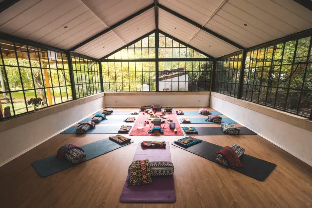 Eagle Oak Alchemy — The Shanti Space, home to Eagle Oak Alchemy, is a beautiful Quinta situated in a forest that borders the Tapada de Mafra National Park. This location ensures a deeply natural and peaceful atmosphere, with the sounds and sights of local wildlife, including an Iberian Wolf Sanctuary, deer, wild boar, and owls, as your constant companions. It's a truly serene environment designed for quiet reflection and practice.