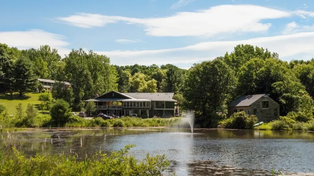 Easton Mountain — Situated on 175 beautiful wooded acres in the Hudson Valley, Easton Mountain provides a serene natural environment for reflection and recreation. The landscape offers a peaceful backdrop for personal growth and community building, inviting guests to connect with nature.