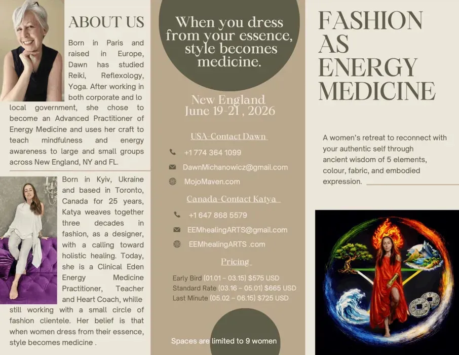 EEM Healing Arts — The retreat unfolds within a spacious private home set in New England. Guests can enjoy the mature garden and surrounding woodland, providing a tranquil and natural backdrop for introspection and energetic restoration.