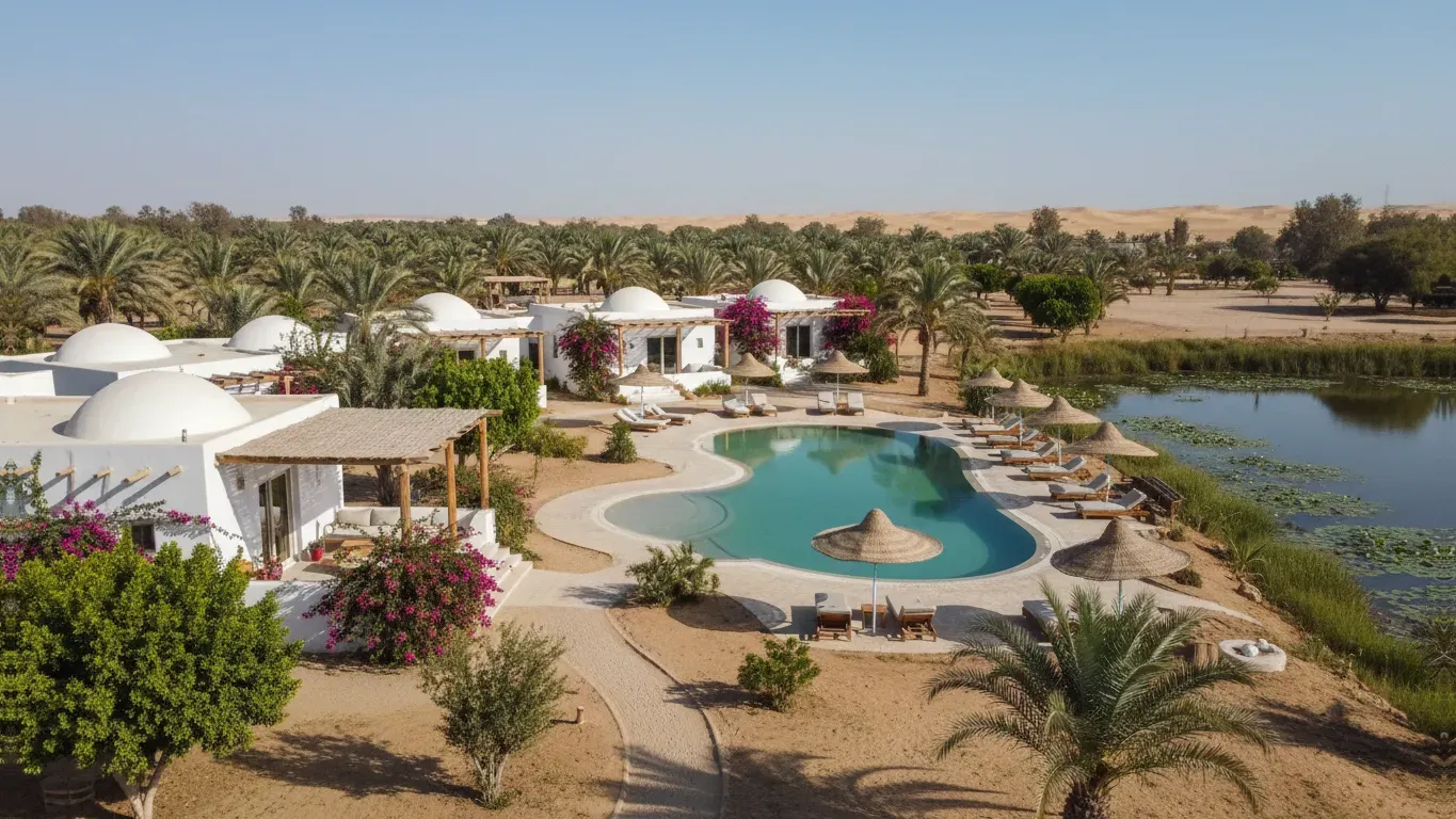 evoway.net — The retreat is set within The Wind Farm, a cozy eco-hotel in Dahab, Egypt. It boasts a unique location where the desert landscape of the Sinai Peninsula meets the vibrant Red Sea. Guests are surrounded by greenery and tranquility, with the added luxury of a private beach, creating an idyllic environment for relaxation and introspection.