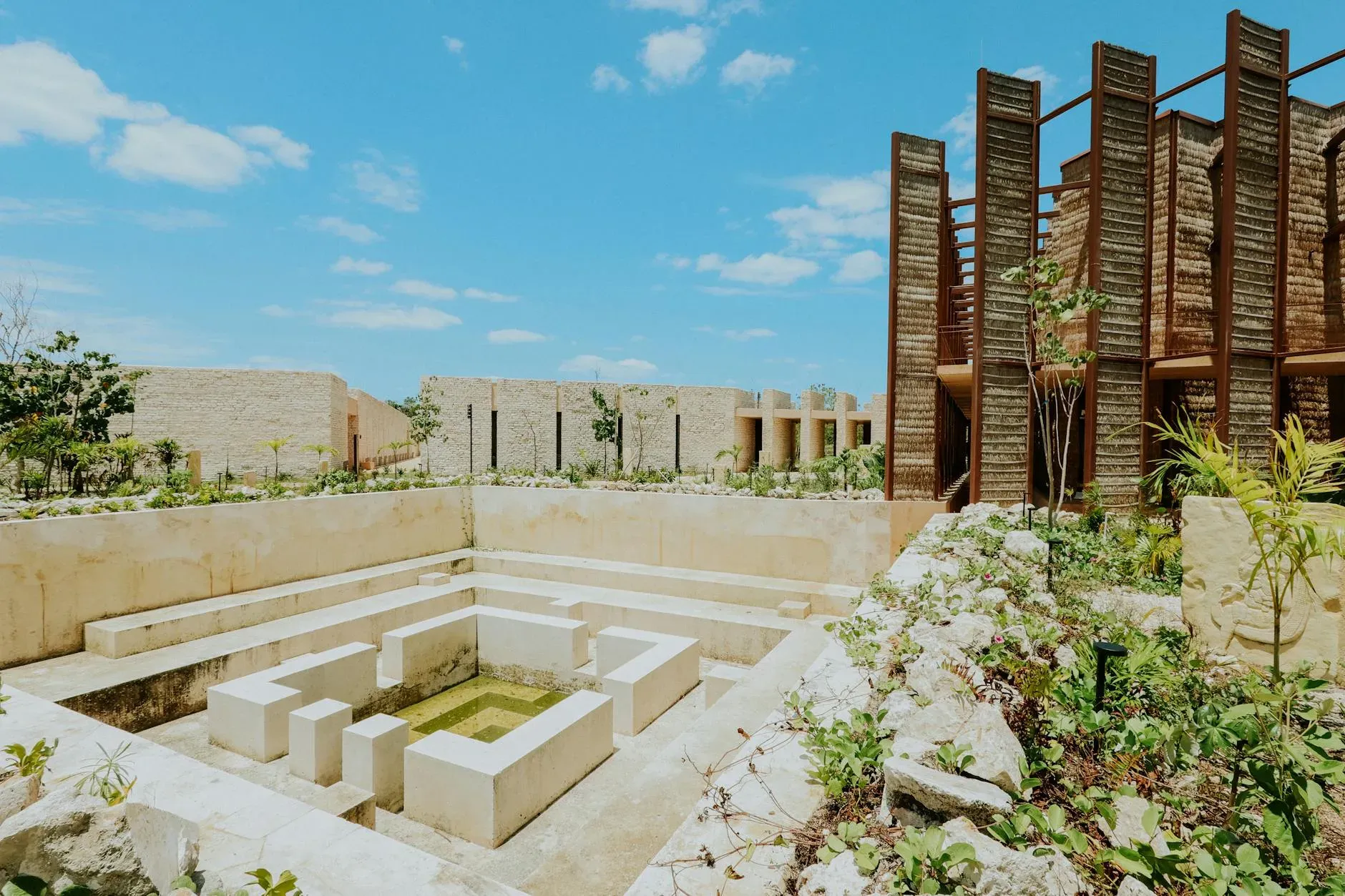 Fitflowyoga — set in Tulum La Veleta, the center is surrounded by greenery, offering a tranquil atmosphere away from the bustle. The hotel venue features a garden well suited to yoga sessions, providing a natural and calming backdrop for practice and relaxation.