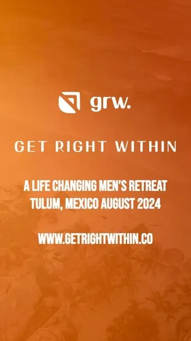 Get Right Within Mens Retreat — Located in the vibrant and naturally rich area of Tulum, Mexico, the retreat offers a serene environment conducive to introspection and personal growth. The tropical surroundings provide a beautiful backdrop for healing and self-discovery, allowing participants to connect with nature.