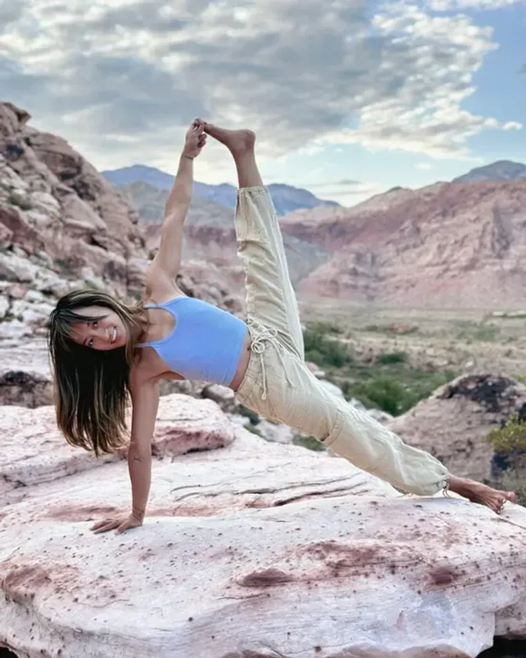 Grace and Ease Yoga — The center operates out of the Red Rock Canyon Campground, specifically at the E-Kit Fox group site. This means you'll be immersed in the striking desert environment of Red Rock Canyon, known for its vibrant red rock formations and serene natural beauty. The atmosphere is one of peaceful outdoor living, with the sounds and sights of nature as your backdrop.