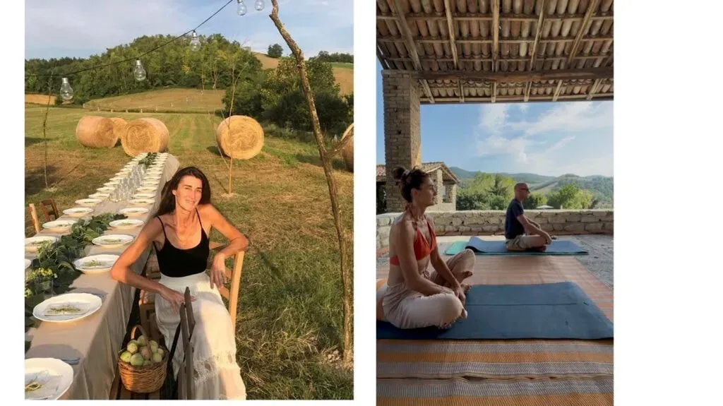 Granaja Yoga Retreats — set among the gentle hills of Oltrepò Pavese, Granaja Yoga Retreats is immersed in pristine nature. The landscape transforms with the seasons, particularly vibrant in May when wisteria blooms, filling the air with color and fragrance. The atmosphere is one of tranquility and natural beauty, ideal for introspection and connection with the earth's rhythms.