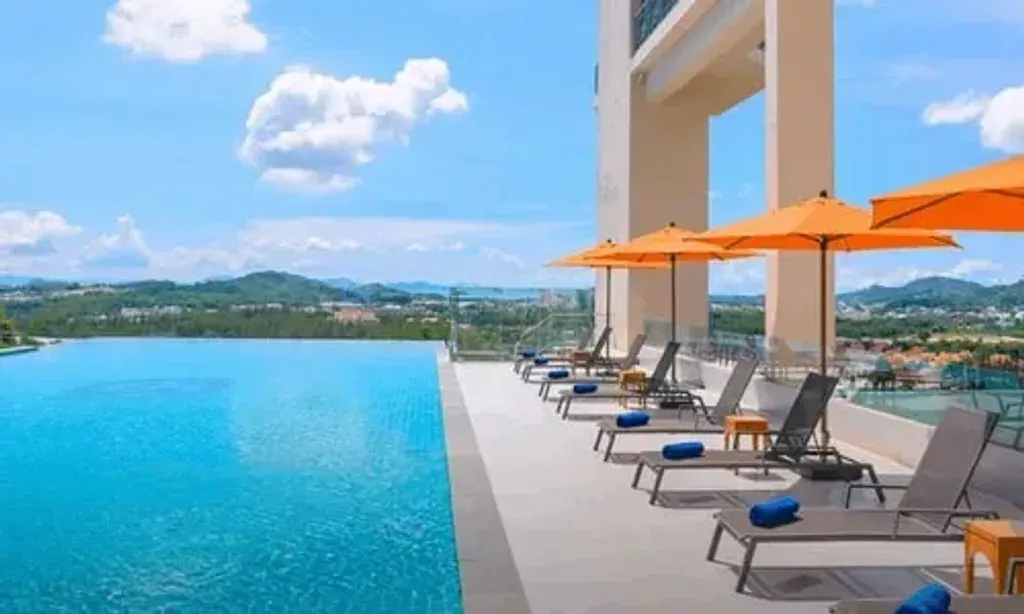 Hilltop Wellness Resort — The resort is beautifully situated in the hills, providing tranquil views overlooking both Phang Nga Bay and Phuket Town. This elevated position offers a serene backdrop for wellness activities, particularly for their popular outdoor sunrise yoga sessions.