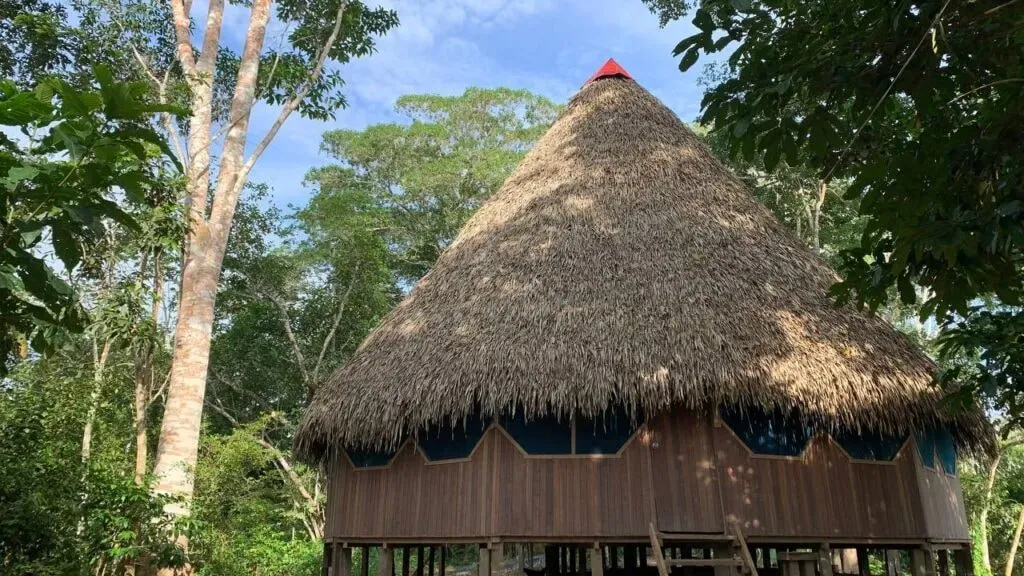 Lila Medicina — The retreat is situated at Laguna Tchia Tipishca, deep within the Amazon rainforest near Contamana, Peru. This location promises an immersive natural experience, surrounded by the lush biodiversity of the jungle, offering a serene and powerful backdrop for healing and introspection.