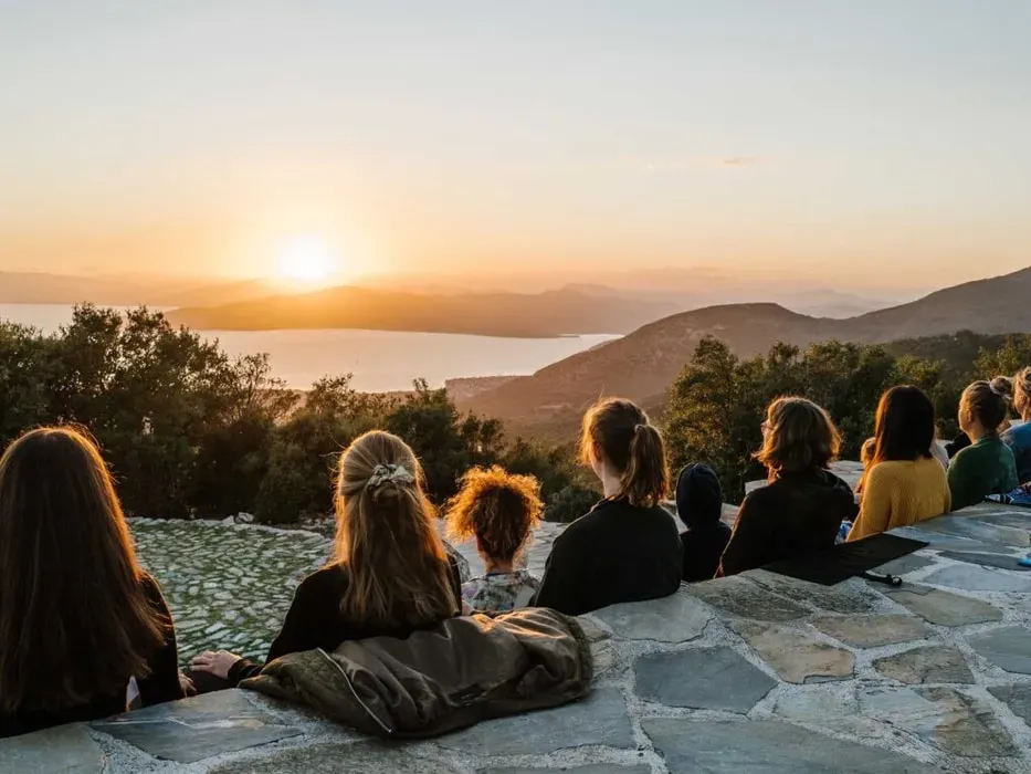 Live Well with Kimberly — The retreat is set amidst the mountains of Greece, offering serene villas with private pools that boast stunning views of the sea. The natural surroundings provide a peaceful and inspiring atmosphere for personal growth and relaxation.