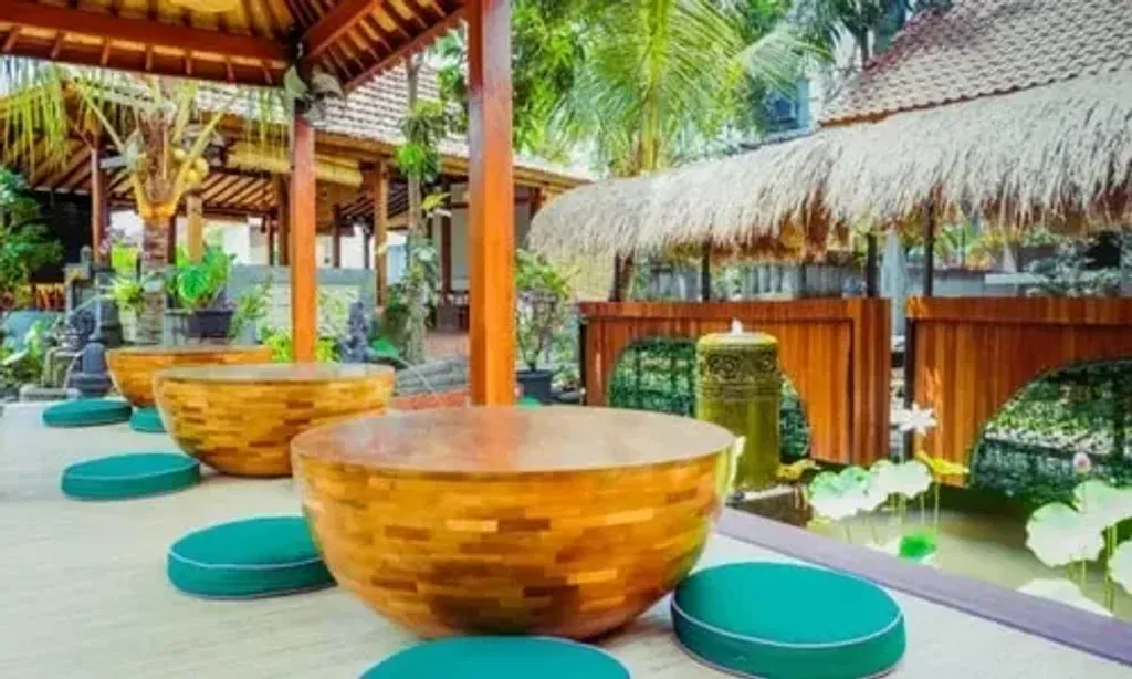 Mahamukti Yoga — The center is located in Ubud, Bali, a region renowned for its spiritual and cultural significance. It's a place of total tranquility and serenity, where the natural beauty of the landscape, characterized by lush greenery and soothing sounds, harmonizes with the sacredness of Balinese traditions. This powerful environment is designed to uplift and inspire.