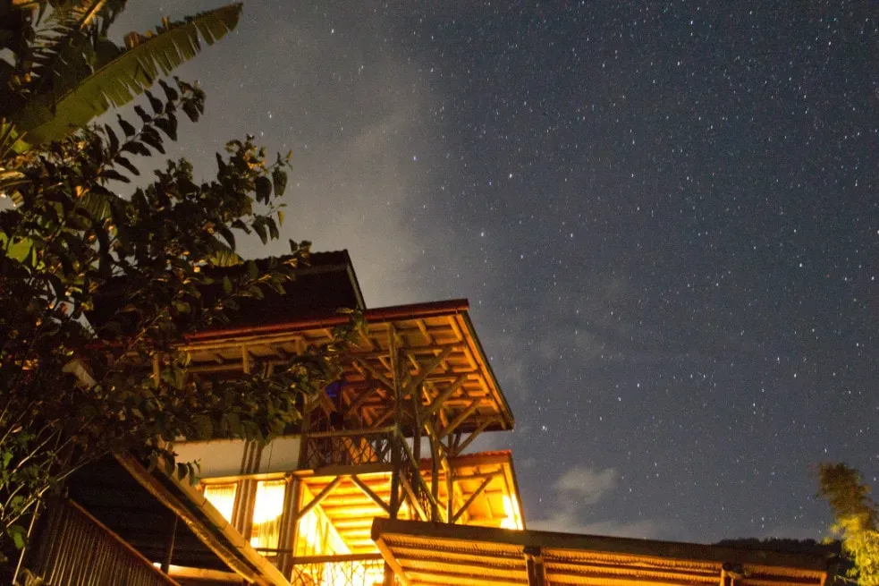 Mary Ann Stancel — Perched on the majestic Lake Atitlan in Guatemala, the Bambu Forest venue offers a simple yet profoundly peaceful environment. Guests are treated to grand views of the lake, with easy access to explore its other charming parts. The eco-guest house operates on principles of permaculture, sustainability, and regenerative living, creating a harmonious atmosphere with nature.