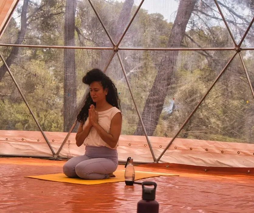 Mayan Barnur — Situated at the foot of the Sierra Miramar hills, La Muntanera is a self-sustained farm surrounded by tranquil forests. The location offers eco-friendly living with mountain and sea views, providing a peaceful backdrop for introspection and connection with nature.