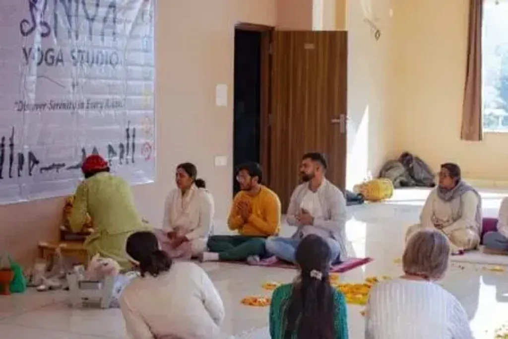 Niya Yoga Studios — Niya Yoga Studios is set in the peaceful city of Rishikesh, surrounded by the awe-inspiring Himalayas and the holy Ganga River. The environment is designed to provide a serene escape, where the sounds of chirping birds and the gentle flow of the river create a tranquil backdrop for practice and relaxation.