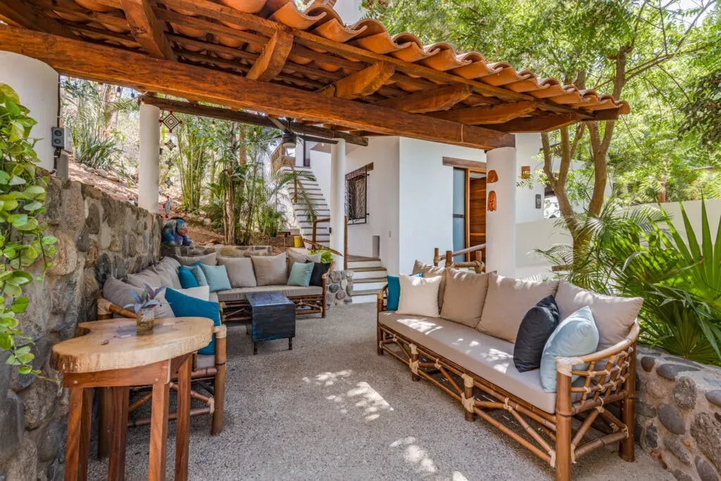 Ocho Experience — Ocho Experience is located in San Pancho, a lively surf town on Mexico's Nayarit coast, about an hour north of Puerto Vallarta. The setting blends the relaxed vibe of a coastal community with the thoughtful design of the retreat's grounds, which are infused with local artistry and natural elements.