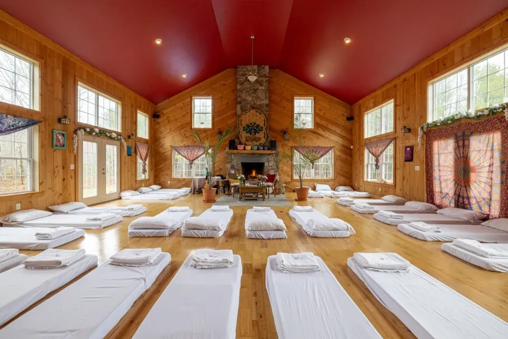 Pachamama Sanctuary — The sanctuary is located in Casco, Maine, offering a tranquil retreat environment just 40 minutes from Portland. The exact address is provided upon registration, ensuring a sense of privacy and peaceful immersion in the natural surroundings of New England.