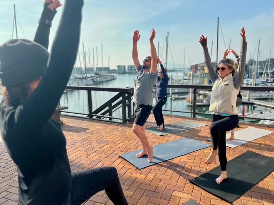 Passage Nautical — set within the serene Brickyard Cove Marina in Point Richmond, California, the center offers a breathtaking, nature-immersed escape. Guests are surrounded by the calming presence of the water and marina views, providing a tranquil backdrop for their retreat experience.
