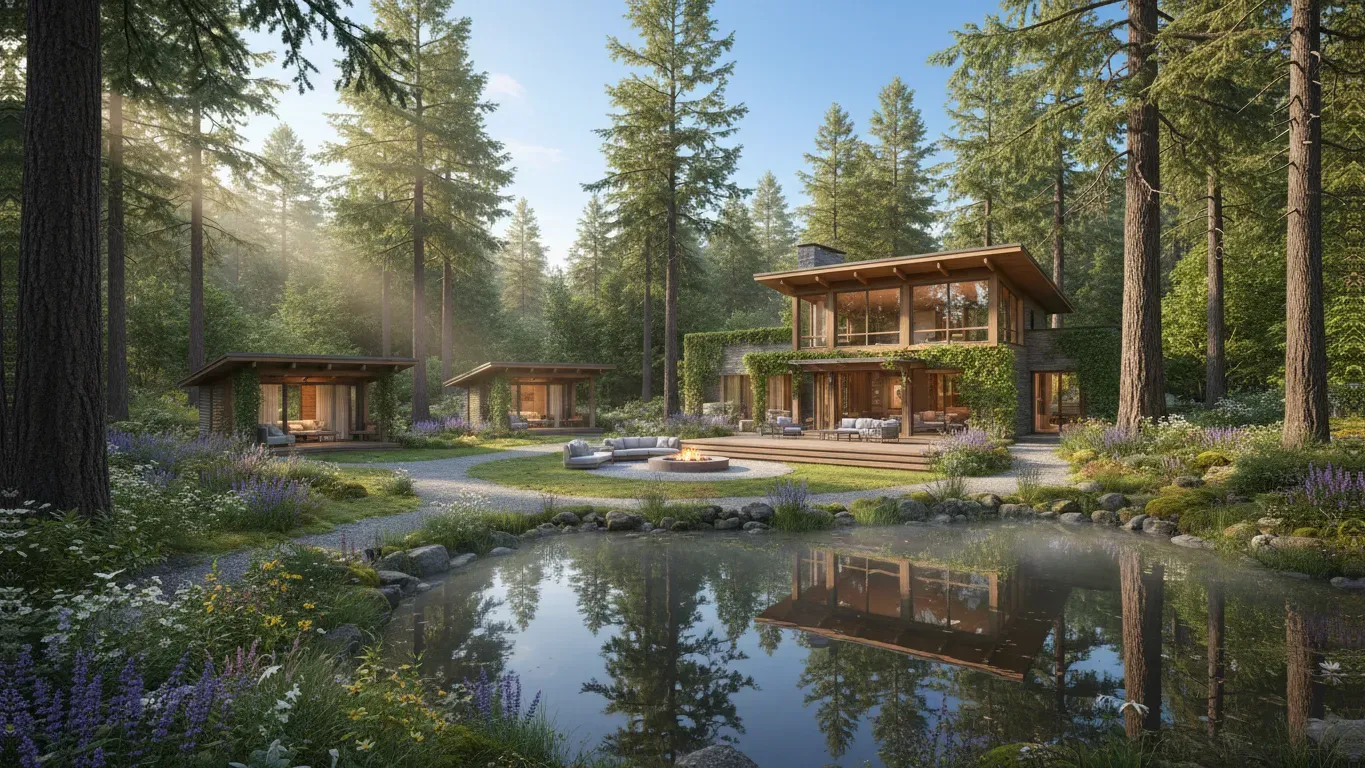Quanta Mind — As an entirely online experience, Quanta Mind transforms your personal space into a serene retreat venue. There's no physical landscape to describe, but the atmosphere is designed to be one of comfort and introspection, wherever you choose to log in.