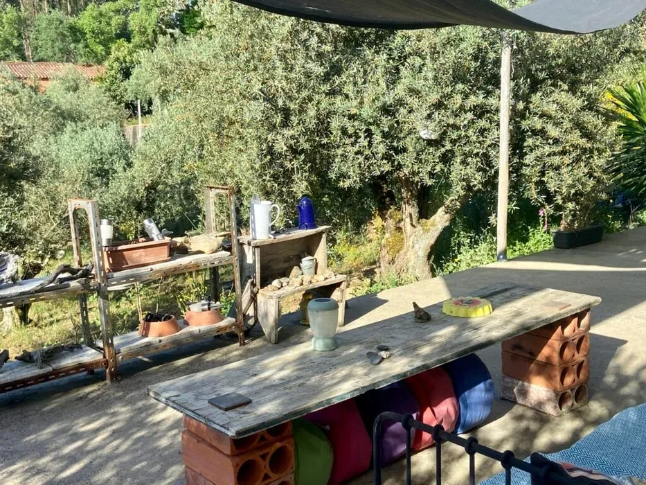 Relaxscape — Relaxscape is set in a peaceful olive grove in the Portuguese countryside, offering stunning views and direct access to walks through the village down to a beautiful river lagoon. The environment is designed to be restorative and deeply connected to nature, providing a serene backdrop for reflection and healing.