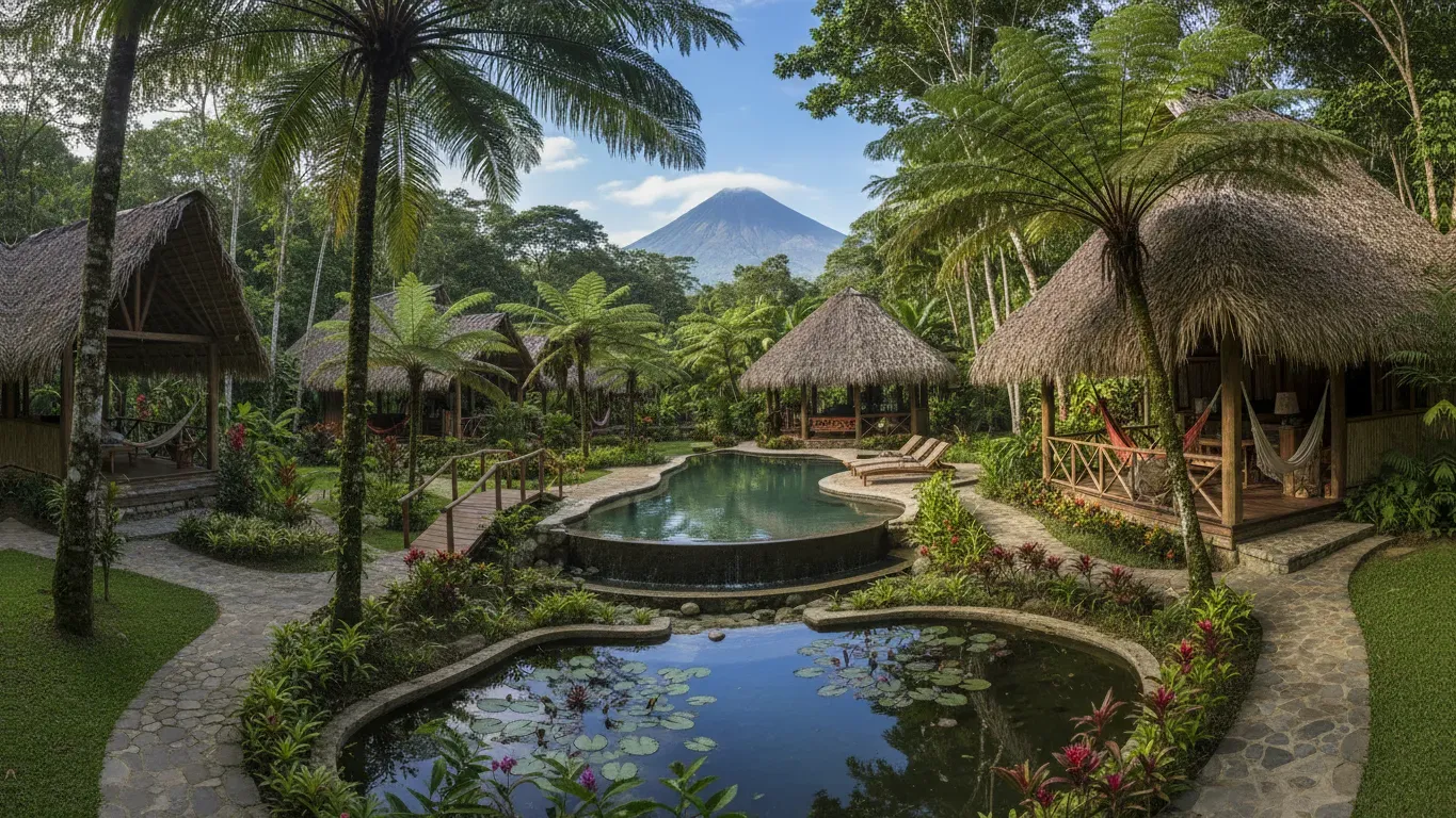 RENEW & RISE UP — The retreat is situated in Dominical, Costa Rica, a region known for its vibrant natural beauty. Guests can expect a tropical environment, well suited to relaxation and outdoor activities, with the added comfort of modern amenities within the eco-conscious Danyasa Yoga Retreat Centre.