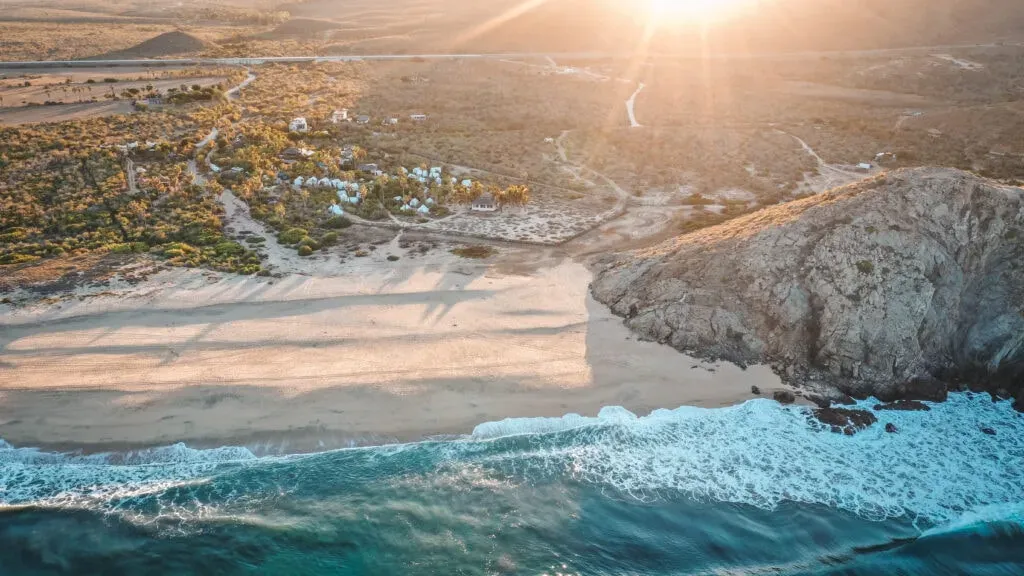 Retreat Heal, inside out. — Located in Todos Santos, specifically at Playa Los Cerritos in El Pescadero, the center is set between the ocean and the desert. This unique geographical position offers a serene and awe-inspiring environment, well suited to introspection and renewal. Guests can enjoy the abundant sunshine, the calming sound of the ocean, and the overall tranquility of this beautiful Baja California location.