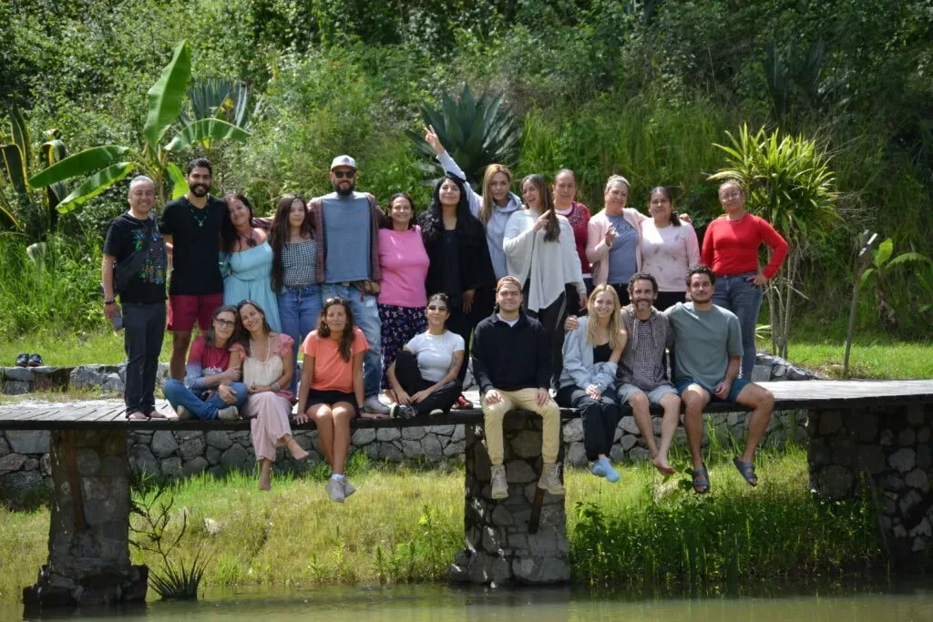 Retreat YoSoY — The retreat is situated in a magical natural setting, high in the mountains of Estado de México. Surrounded by lush trees and offering expansive mountain views, the property features a beautiful small private lake. Outdoor spaces are thoughtfully designed for integration and reflection, providing a serene backdrop for healing and connection with nature.