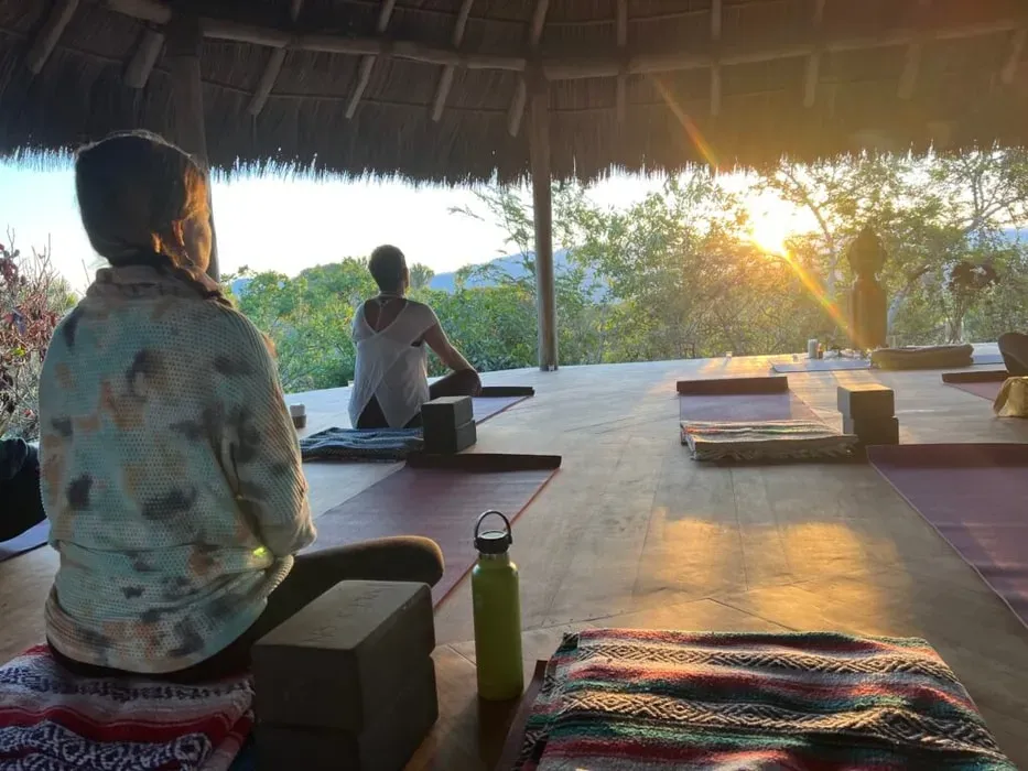 Rooted Connection Retreat — set within the beautiful Haramara Retreat in Sayulita, the center offers a serene and natural environment. The location provides a tranquil backdrop for introspection and connection, with the sounds and sights of the Mexican coast enhancing the overall experience.