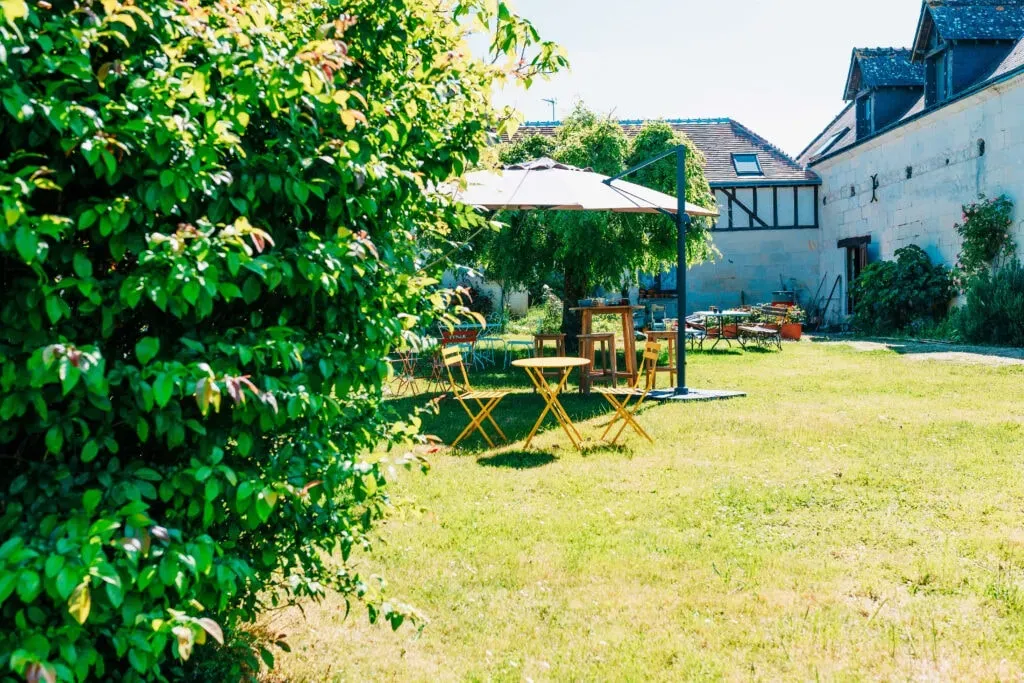 Rythmelibre — set between two rivers, the 17th-century former farmhouse of Rythmelibre exudes a peaceful, timeless family house feel. Locals affectionately refer to the area as "the end of the world," suggesting a serene escape from the bustle of modern life. The property includes a medieval garden project and a solar-heated pool, all contributing to a tranquil and restorative atmosphere.