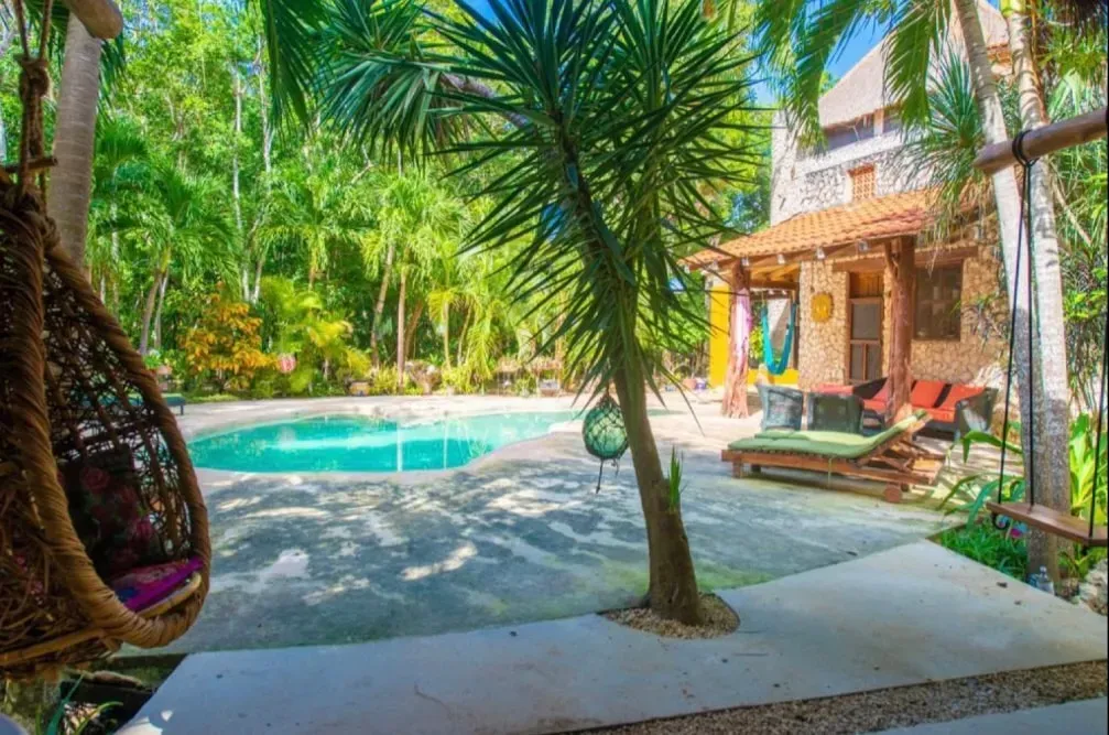 Sacred Sacrament — set deep within the Mayan jungle, the center provides a truly secluded and natural environment. The atmosphere is one of profound tranquility, with the sounds of nature as your constant companion. Lush tropical foliage surrounds the natural villas and communal spaces, creating an immersive experience that feels far removed from the everyday.