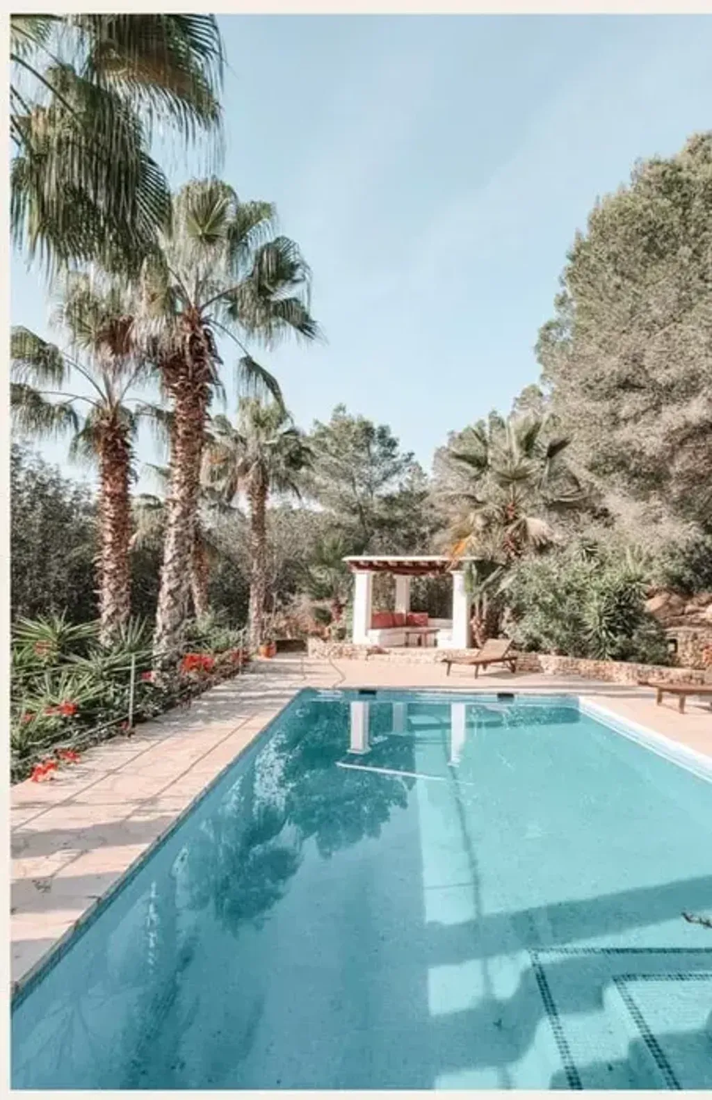 Shante Ishta retreat — Located in the peaceful northern region of Ibiza, the retreat offers a serene environment away from the island's more bustling areas. The natural beauty of the surroundings provides a calming backdrop for introspection and relaxation, with amenities like a pool enhancing the tranquil atmosphere.