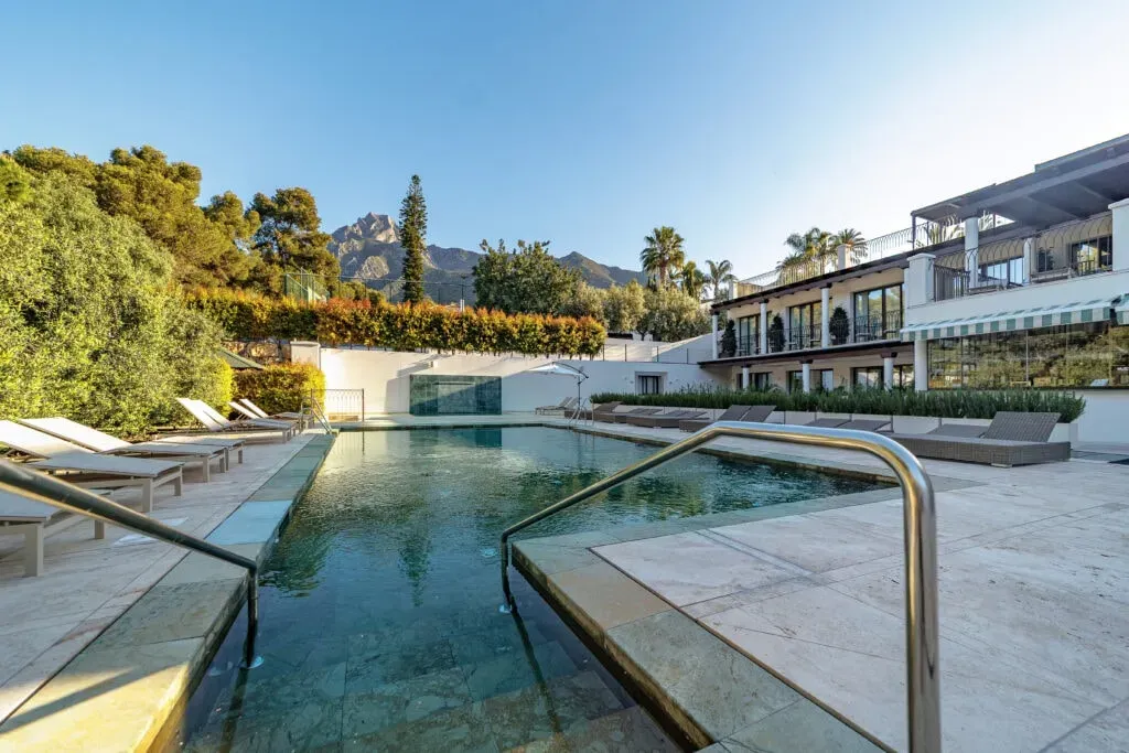 Sierra Blanca Art of Healing — set in the natural beauty of Marbella, the resort's design thoughtfully integrates with the landscape. Rooms are crafted to maximize natural light, fresh air, and a sense of stillness, creating an environment conducive to deep healing and relaxation.
