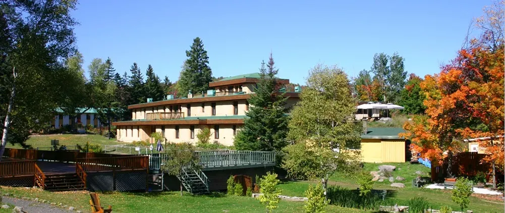 Sivananda Ashram Yoga Camp — set amidst the ancient Laurentian mountains in Val Morin, the Sivananda Ashram Yoga Camp offers a peaceful natural environment. The setting provides a tranquil backdrop for practice, allowing visitors to disconnect from urban distractions and immerse themselves in the yogic lifestyle.