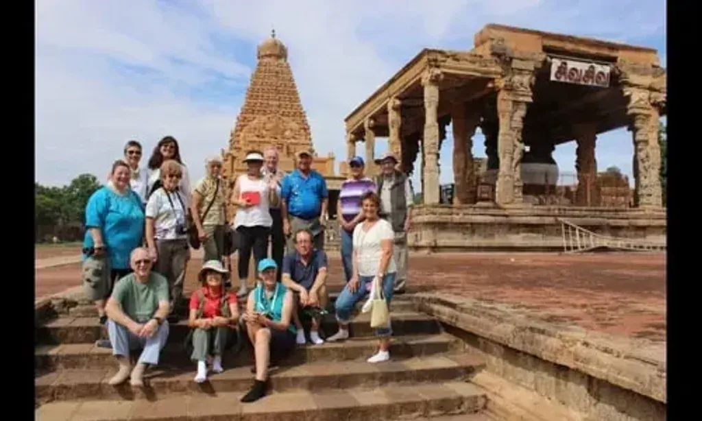 Smukti — This isn't a fixed venue, but rather a journey through the vibrant and historically rich landscapes of Tamil Nadu, South India. You'll move between ancient temple towns, experiencing the unique atmosphere of each sacred site. The environment is one of cultural immersion, surrounded by the sights, sounds, and spiritual energy of this region.