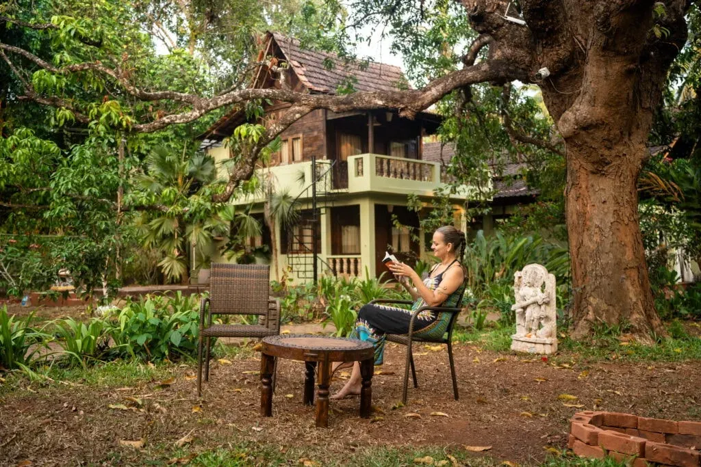 Sohum yoga school — Sohum Yoga School is located in Korgaon, Goa, offering a serene environment for practice. The region is known for its vibrant culture and beautiful landscapes, providing a stimulating yet peaceful backdrop for a yoga retreat.