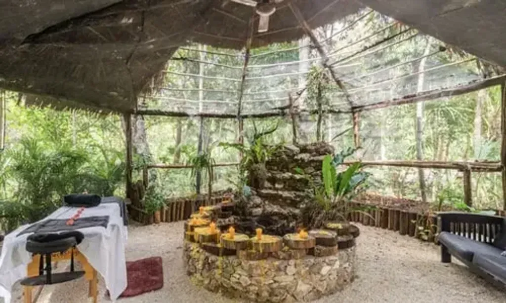 Souls Moving Mountains — The center is set within the vibrant Mayan Jungle, providing a truly immersive natural experience. Surrounded by lush rainforest and featuring two small cenotes, the environment encourages a deep connection with the natural world. The San Carlos Eco Lodge offers a serene backdrop for introspection and healing, just a short drive from the bustling Cancun airport.