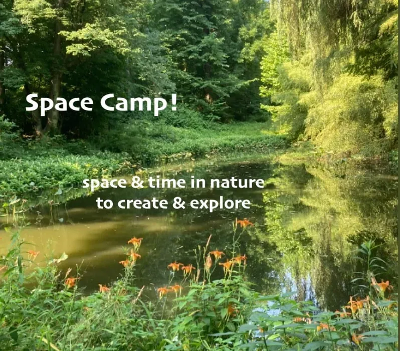 Space Camp — set within the beautiful campus of Pendle Hill retreat center, Space Camp primarily operates out of Brinton House, a spacious and secluded building. The campus itself boasts a library, arts center, and tranquil garden areas, providing a natural and inspiring backdrop for both communal activities and individual reflection.