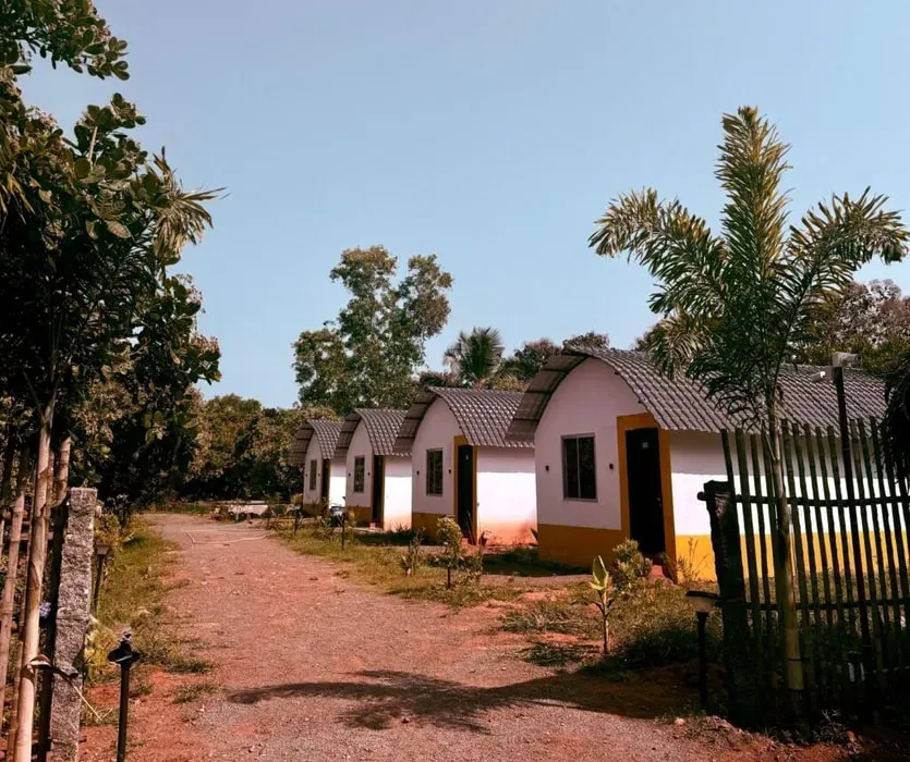 Sree Veda Wellness Resort — The resort is situated amidst the serene, green landscapes of Auroville, South India. The environment is intentionally designed to promote rest, reflection, and mindful living, with ample gardens and quiet spaces contributing to a calming atmosphere.