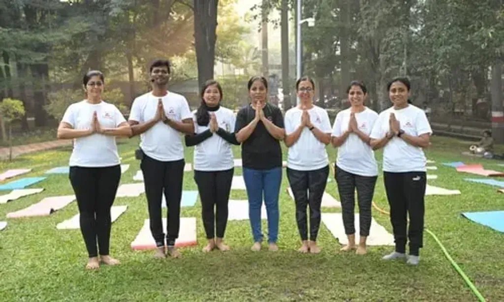 Swasti Yoga Center — The center is located in Empire Estate, Chinchwad, Pune, offering a focused environment for practice. Its proximity to temples suggests a culturally rich and peaceful surrounding, conducive to spiritual pursuits.