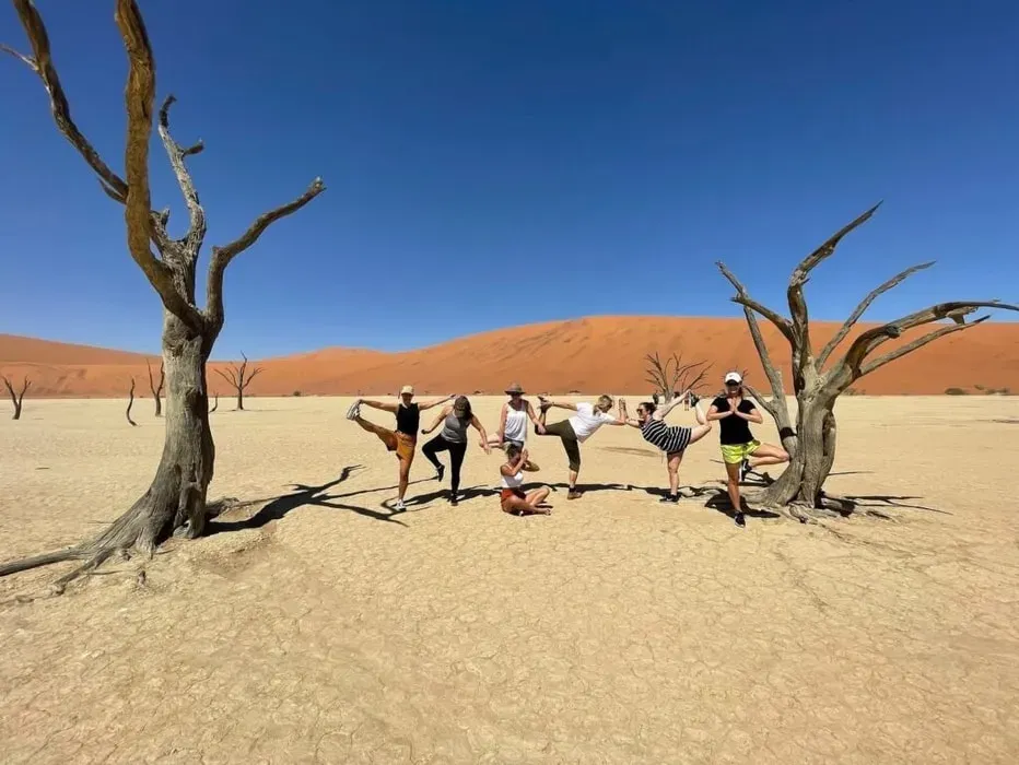 Sway True — Imagine practicing yoga where the desert stretches endlessly, or within the tranquil confines of a lodge that blends seamlessly with its surroundings. Sway True integrates its yoga sessions directly into the Namibian landscape, offering a truly immersive experience that encourages a deeper connection to nature and self.