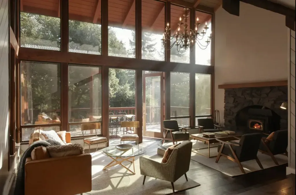 Tabula Rasa Stays and Retreats — set in the serene and picturesque landscape of Castro Valley, the center provides a harmonious blend of natural beauty and luxurious comfort. It's designed as a tranquil sanctuary where guests can truly unwind and connect with themselves and others.